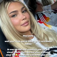Lea Prinz, Freundin von Maximilian Mittelstädt, entschuldigt sich in einer Instagram-Story bei ihren Followern,