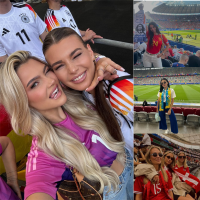 Die Spielerfrauen unterstützen ihre Partner am ersten und zweiten Spieltag der Europameisterschaft 2024.